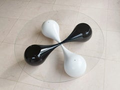 “Untouchables” Sculptural Streamline Shaped Coffee Table (table base only)