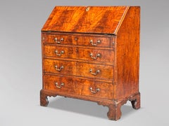 Untouched 18th Century George III Period Mahogany Bureau
