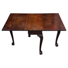 Untouched Mid 18th Century George II Period Mahogany Drop-Leaf Dining Table