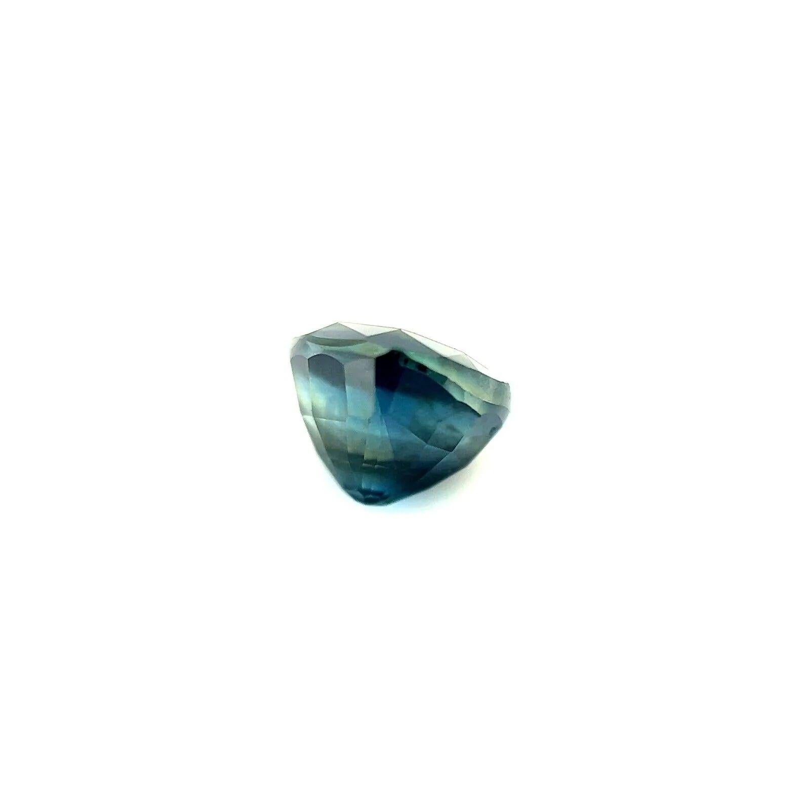 Untreated 0.85ct Natural Sapphire Deep Blue Pear Cut Gem 5.3x4.6mm Vs In New Condition For Sale In Birmingham, GB