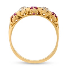 Untreated Burma Ruby And Diamond Ring