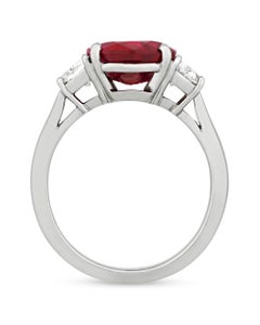 Untreated Burma Ruby Ring by Bulgari, 4.06 Carat