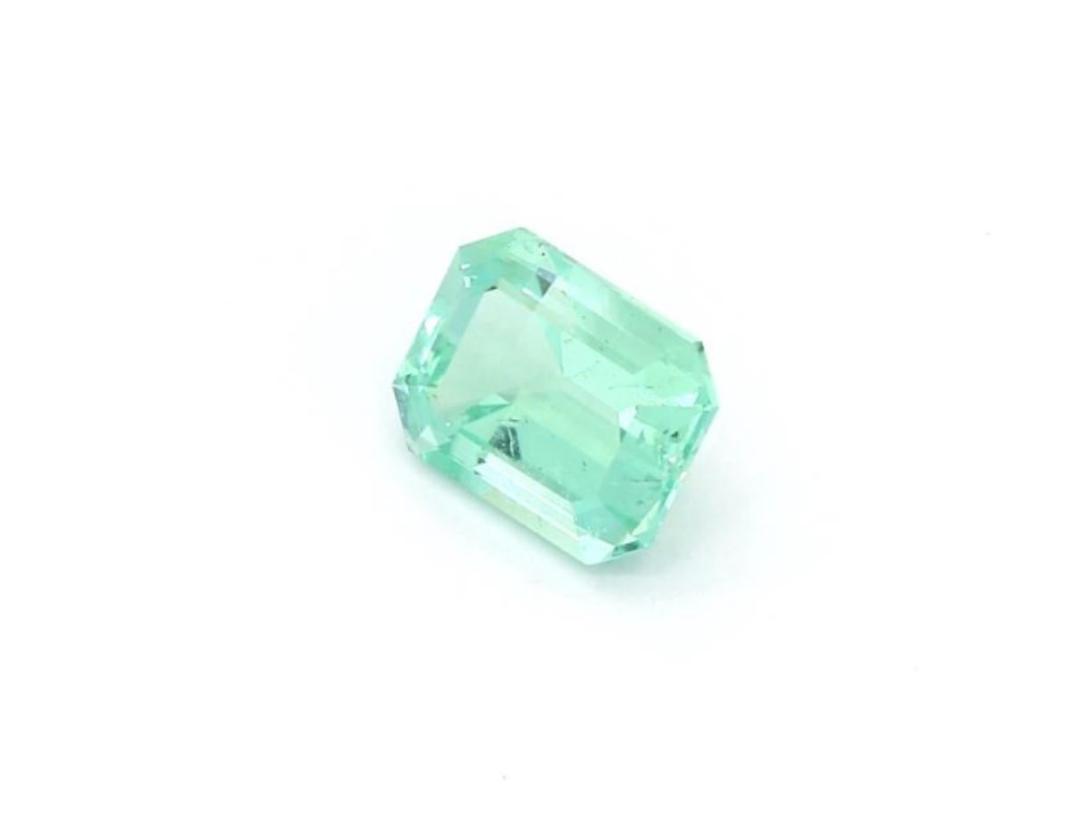 Modern Untreated Emerald Cut Ring Gem 2.28 Carat ICL Certified For Sale