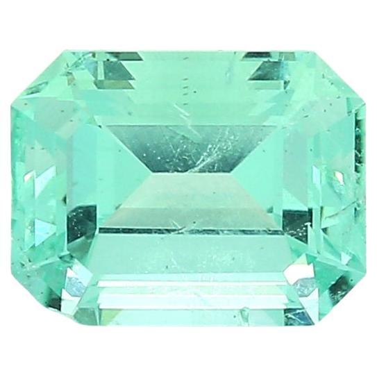 Untreated Emerald Cut Ring Gem 2.28 Carat ICL Certified For Sale