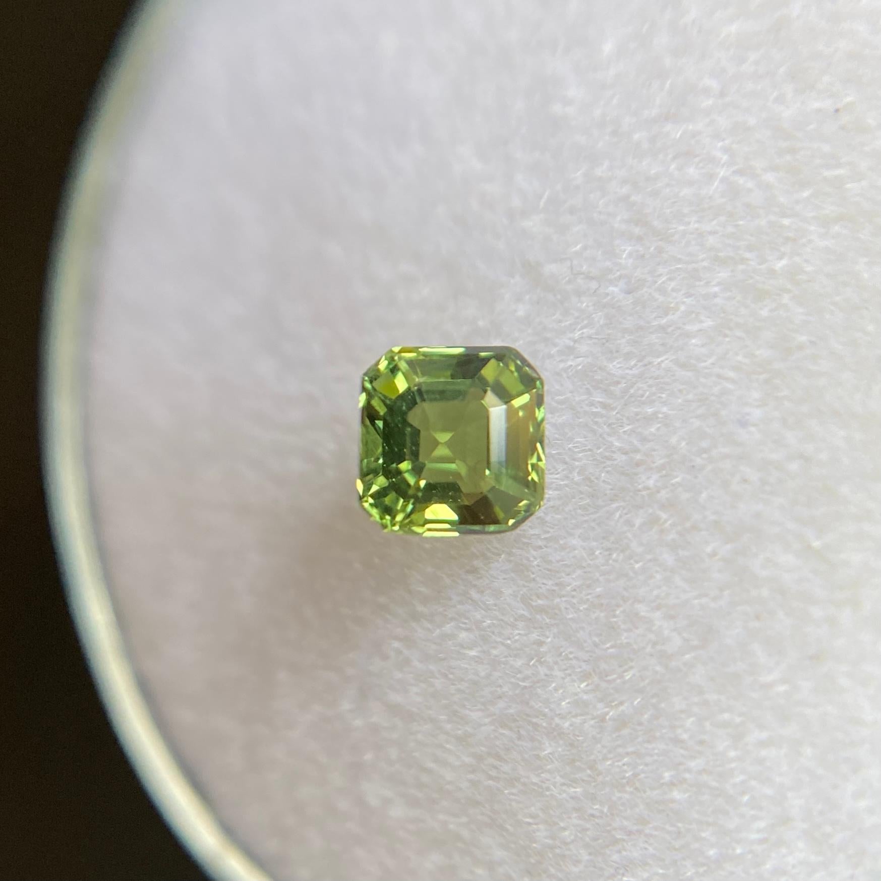 Natural Australian Bluish Green Sapphire Gemstone.

0.53 Carat with a beautiful blue green colour and an excellent emerald octagon cut. Also has excellent clarity, very clean stone. Practically flawless.

Totally untreated and unheated, very rare