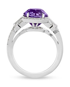 Untreated Lilac Ceylon Sapphire Ring by Raymond Yard, 5.10 Carats