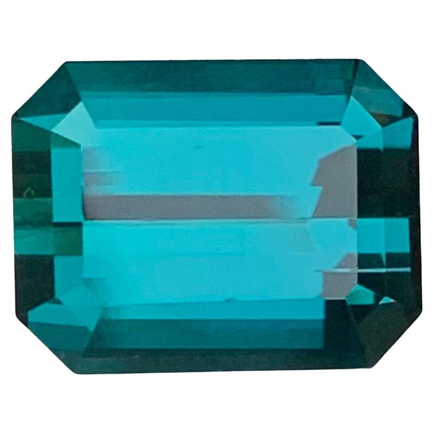 Tourmaline Indicolite Naturelle Non Traitée Taille Emeraude en vente