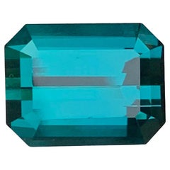 Tourmaline Indicolite Naturelle Non Traitée Taille Emeraude