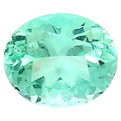 Unbehandelter Ovalschliff Russischer Smaragd Ring Edelstein 0,53 Karat Gewicht ICL zertifiziert