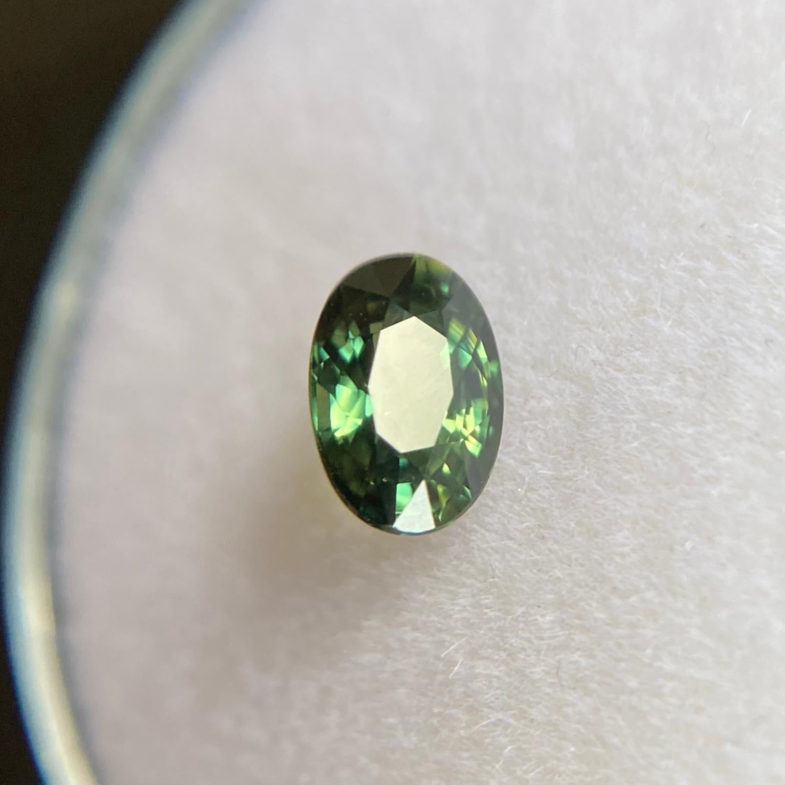 Untreated Greenish Yellow Blue Parti-Colour/Bi colour Australian Sapphire Gemstone.

0.72 Carat with a beautiful and unique greenish yellow blue colour and excellent clarity, a very clean stone.

Also has an excellent oval cut and polish to show