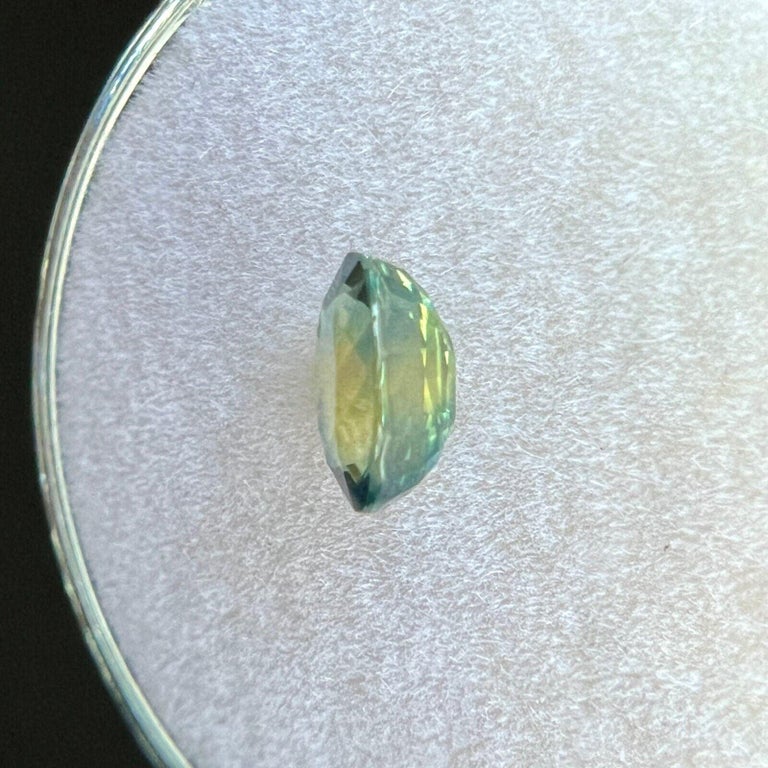 Saphir Naturel Australie - Bleu Vert - 6.5x4.8 Mm - 0.79 Ct - Chauffé