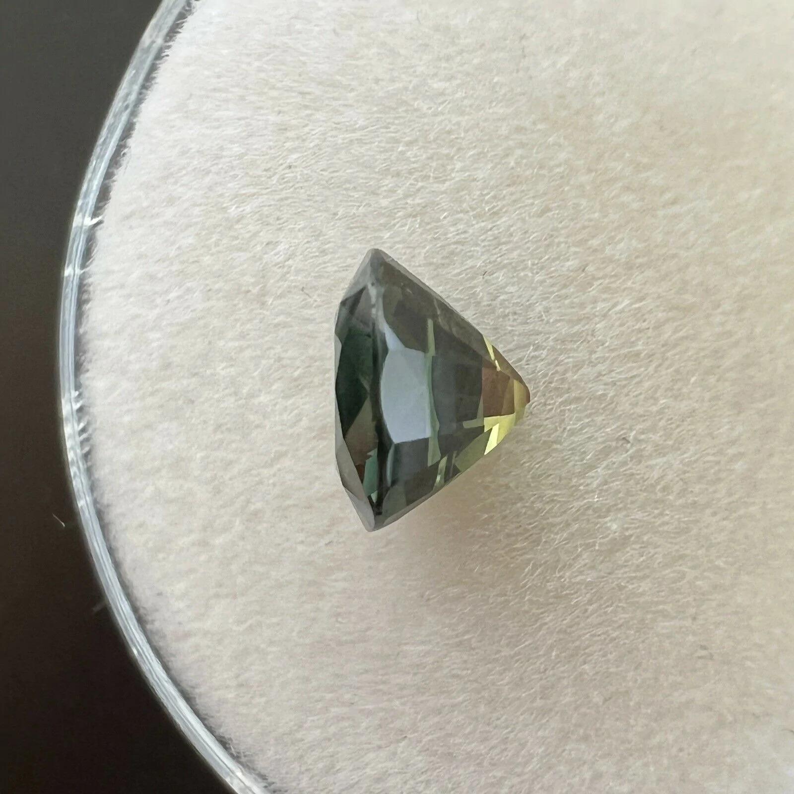 Untreated Parti Colour Sapphire 1.26ct GIA Certified Cushion Cut No Heat Gem For Sale 1