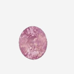 Zaffiro rosa non trattato con opalescenza, 4,14 carati