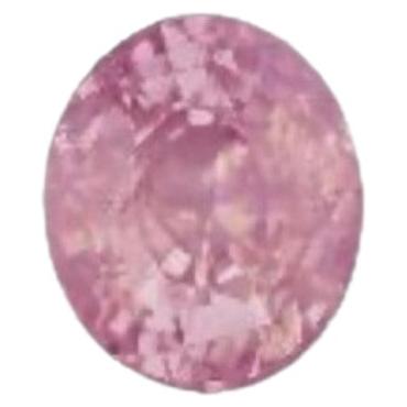 Unbehandelter rosa Saphir mit Opaleszenz, 4,14 Karat