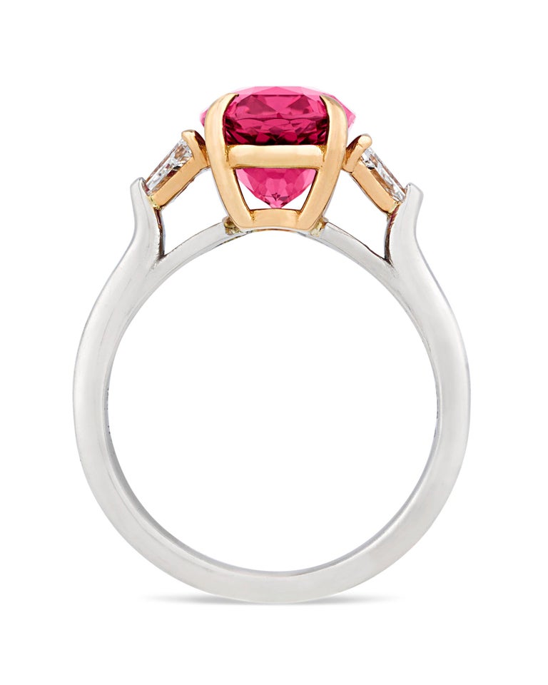 Untreated Red Spinel Ring, 4.07 Carat For Sale at 1stDibs