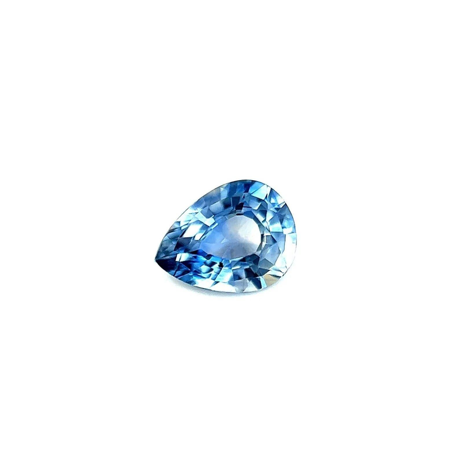Untreated Sapphire Light Greenish Blue 0.72ct Pear Cut 6x4.8mm Vvs Gem

Natural Untreated Light Blue Green Sapphire.
0.72 Carat with a beautiful light blue green colour and an excellent pear cut and ideal polish to show great shine and colour, would