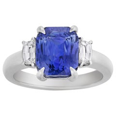Untreated Sapphire Ring, 3.56 Carat