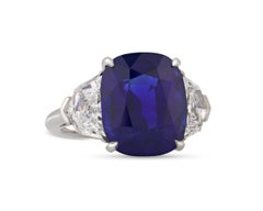 Untreated Sapphire Ring, 9.68 Carats