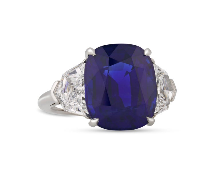 Untreated Sapphire Ring, 9.68 Carats at 1stDibs
