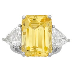 Untreated Yellow Sapphire Ring, 17.82 Carats
