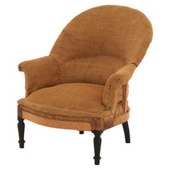 Antique Unupholstered Napoleon III Armchair