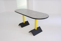 Unusal, customized memphis oval desk or dining table