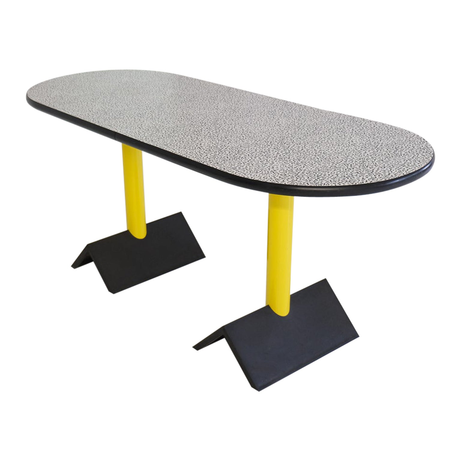 Unusal, customized memphis oval desk or dining table