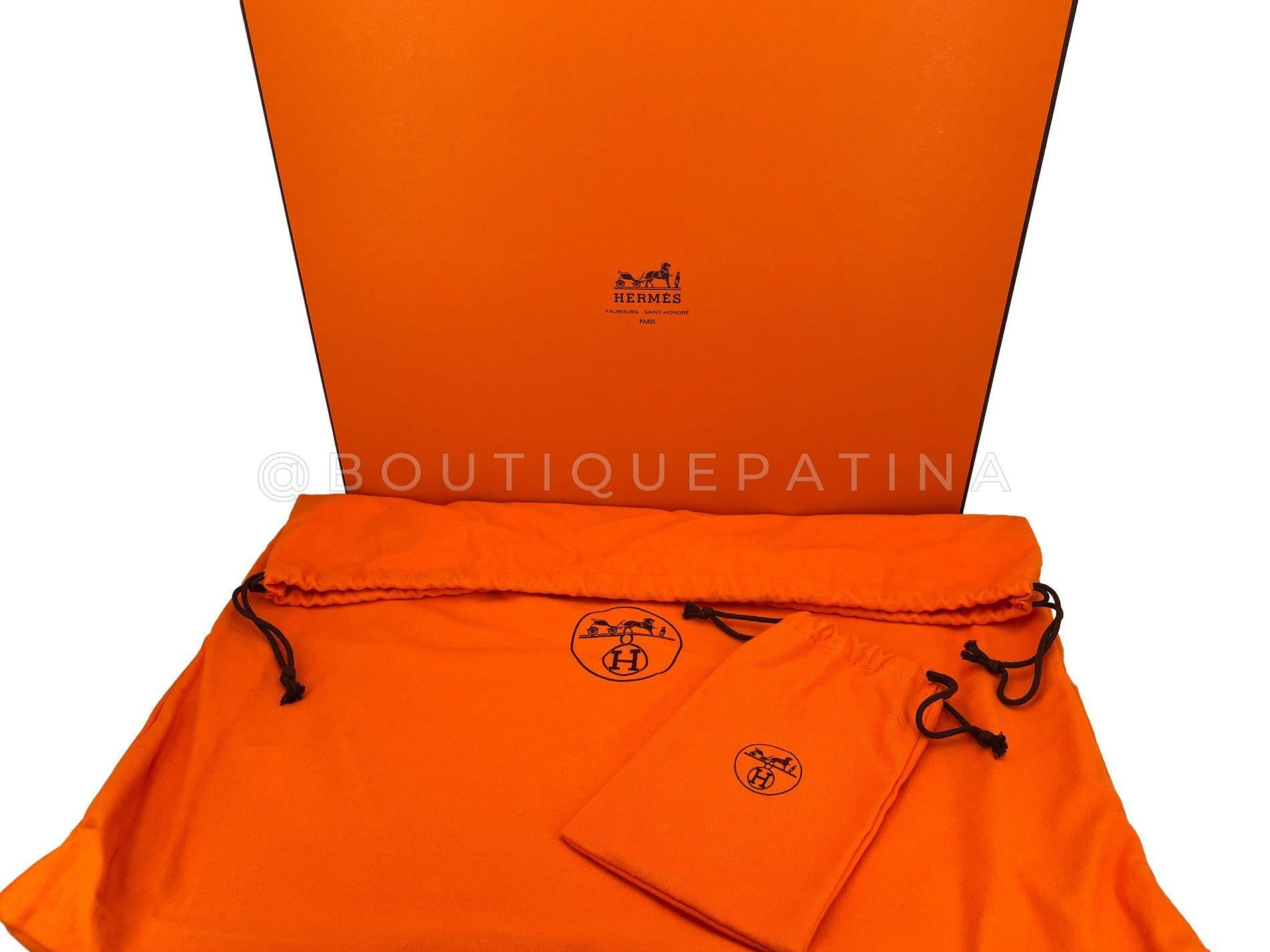 Inutilisé 2002 Hermès Gold Caramel Tan Sac a Depeche 41 Briefcase 24k GHW 68136 11