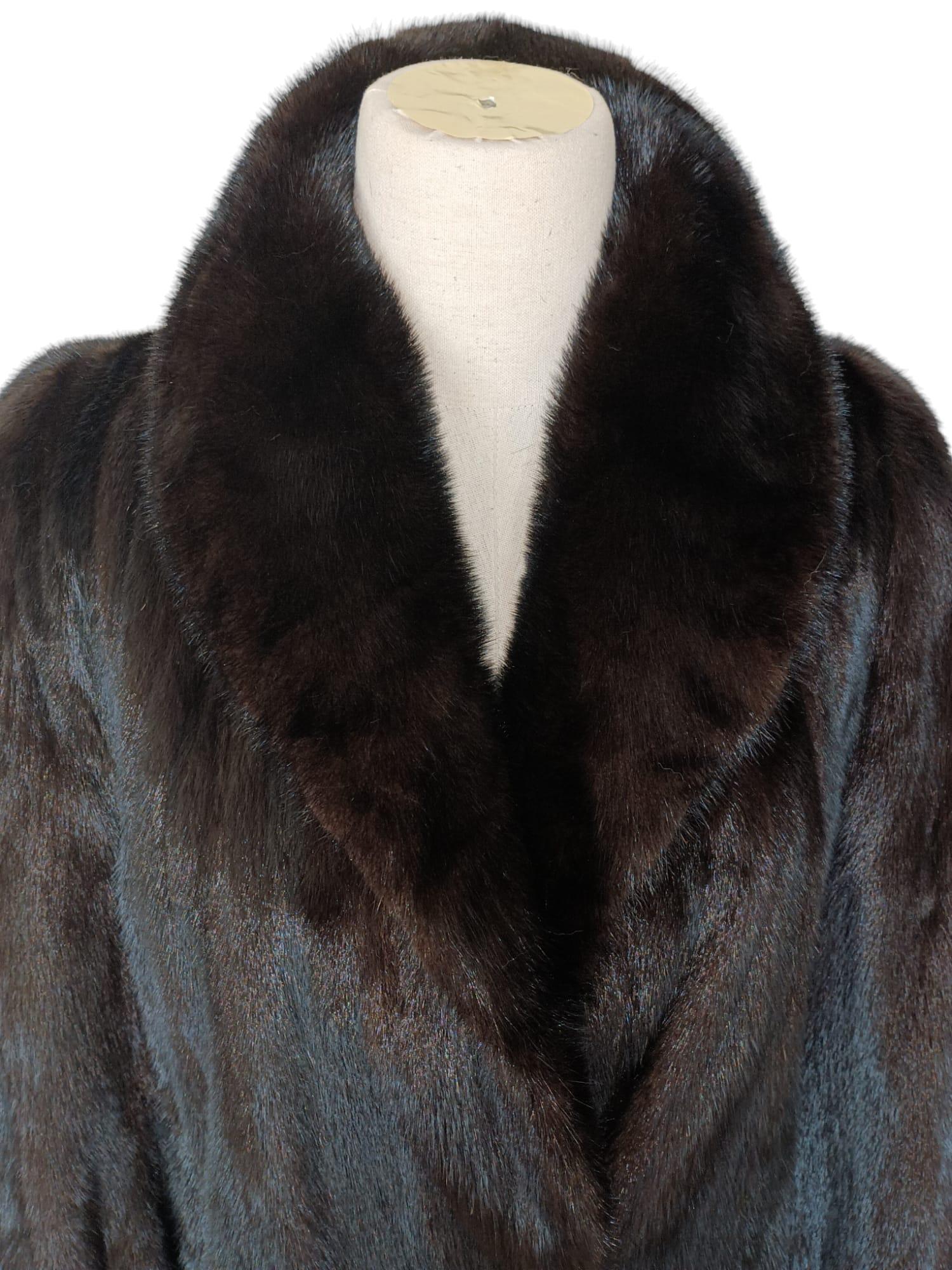 Cappotto in pelliccia di visone Demi Buff Wide Sweep (12/L) inutilizzato di Birger Christensen in vendita 8