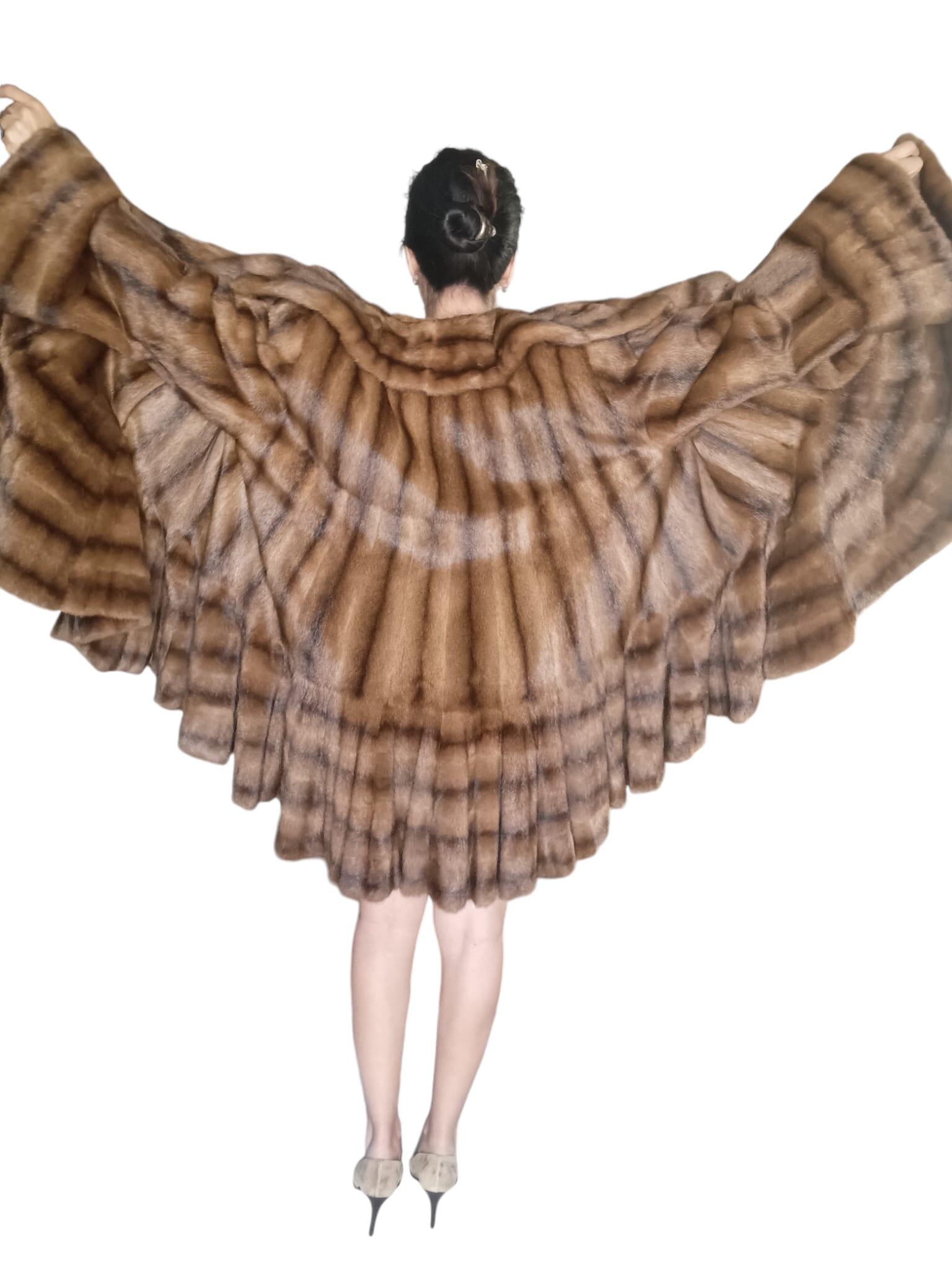 Unused Birger Christensen Demi Buff Wide Sweep Mink Fur Coat (24/XXL) For Sale 15