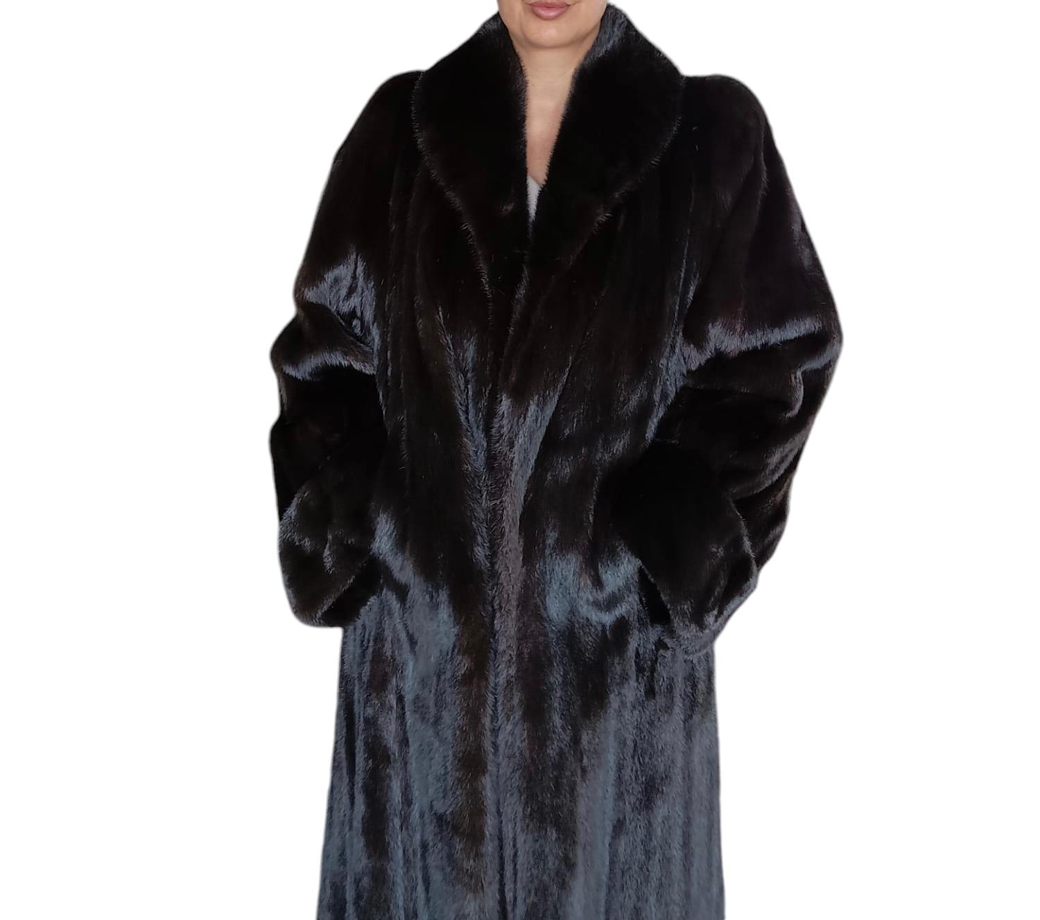 Cappotto in pelliccia di visone Demi Buff Wide Sweep (12/L) inutilizzato di Birger Christensen in vendita 2