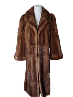 Unused Birger Christensen full pelt whiskey Mink Fur Coat (14/L)