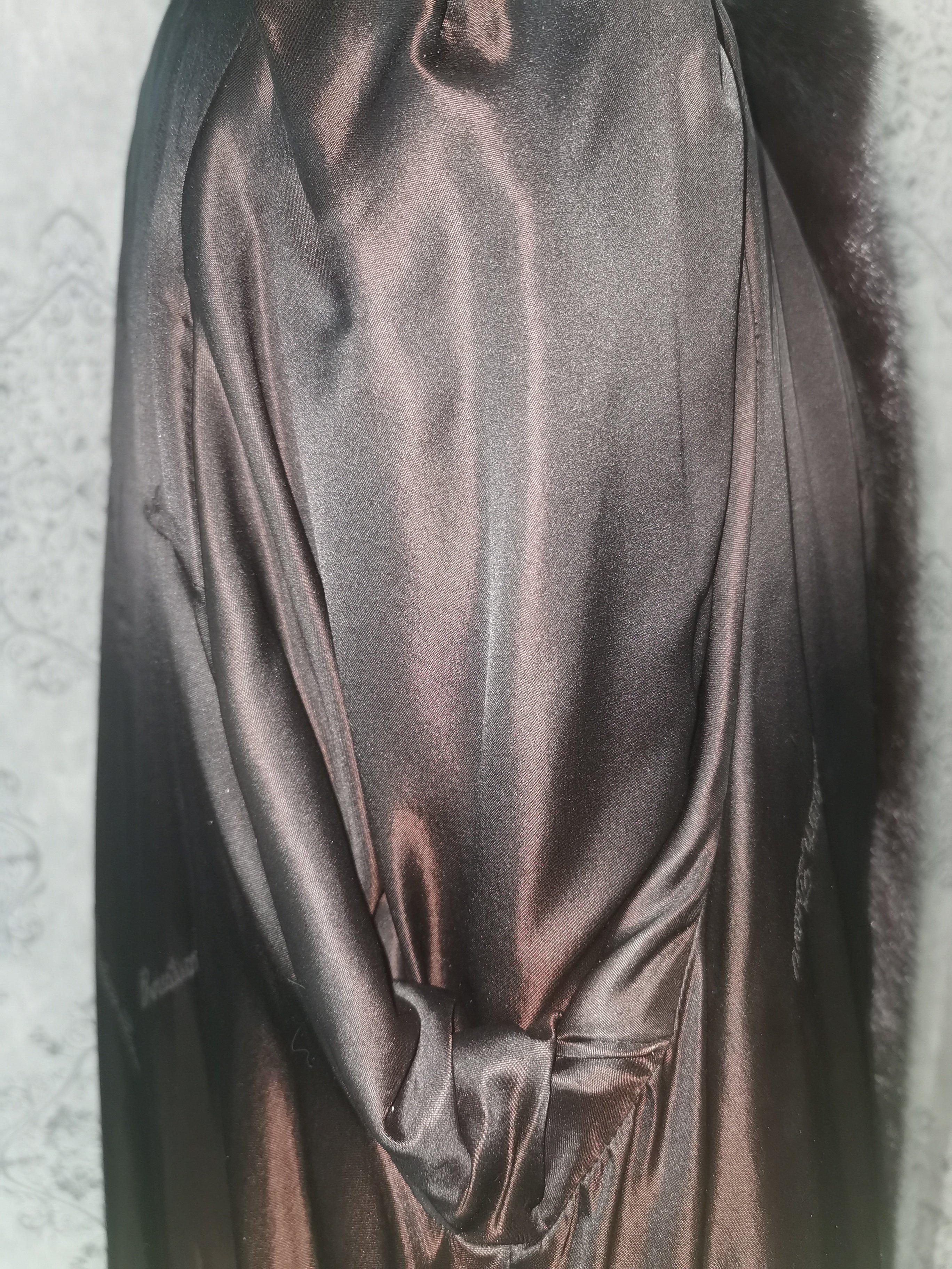 Unused Black Christian Dior Blackglama Mink Fur Coat (Size 14) 7