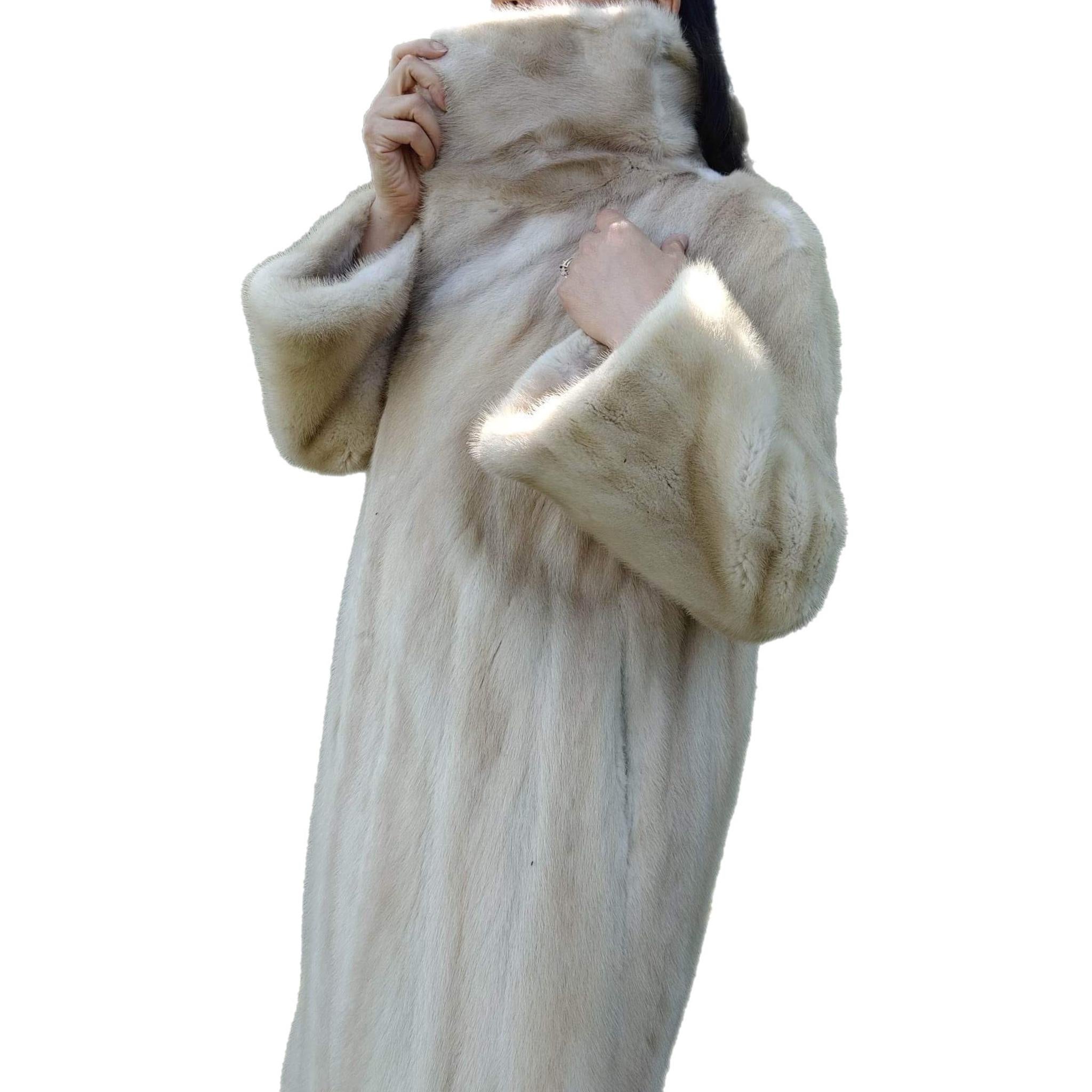 ~Cappotto di pelliccia di visone pastello Blush inutilizzato (taglia 12 - L) 2
