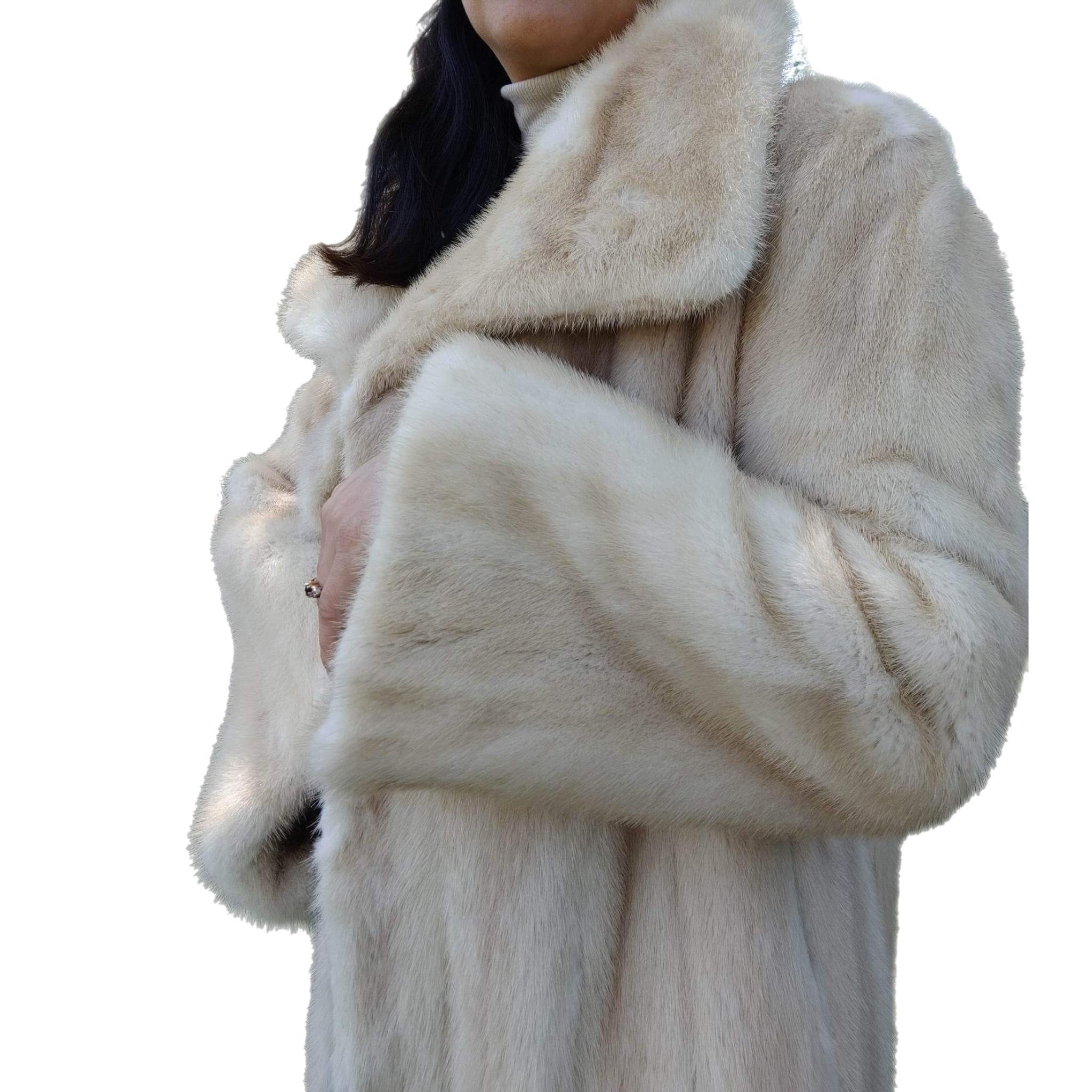 ~Cappotto di pelliccia di visone pastello Blush inutilizzato (taglia 12 - L) 4