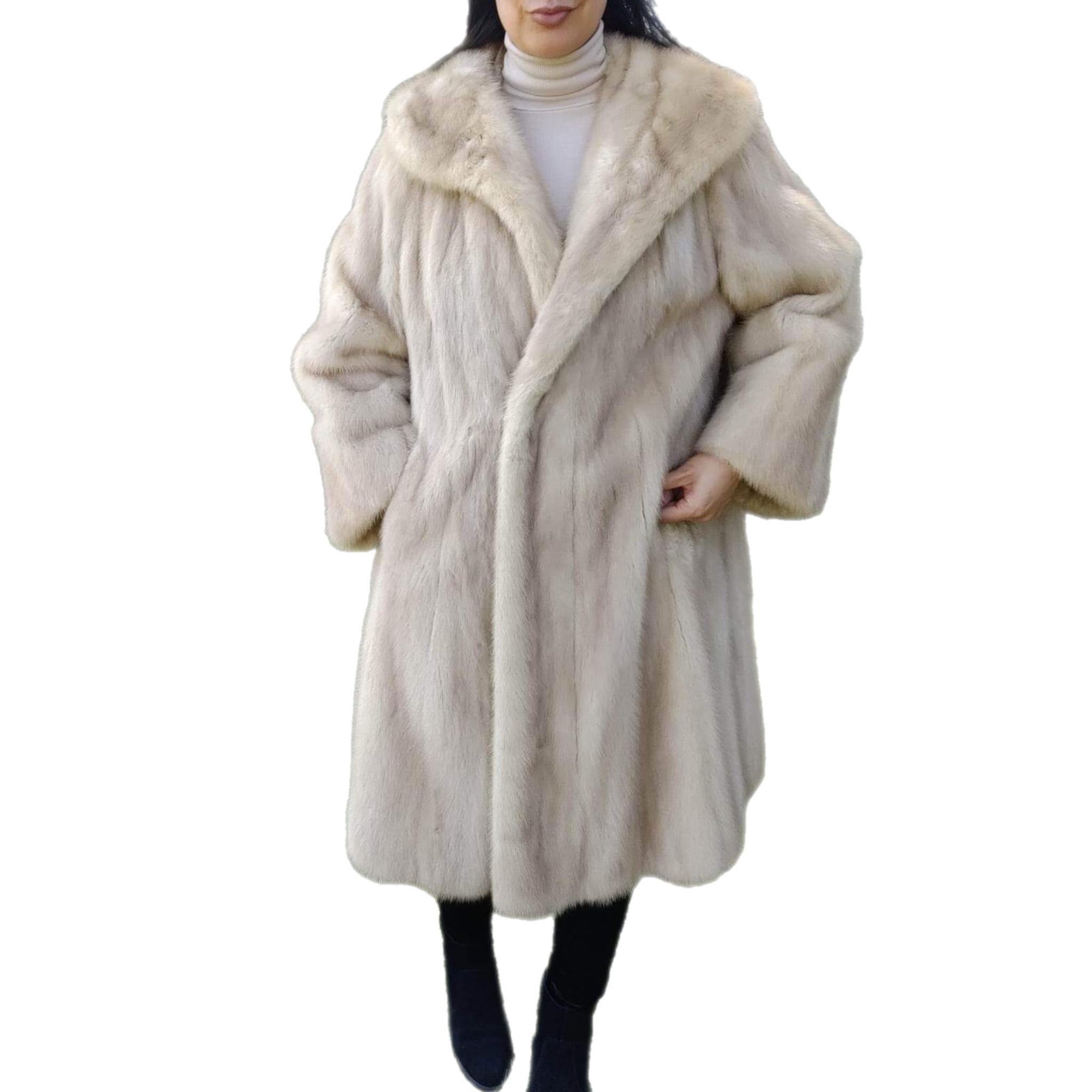 ~Unused Blush Pastel Mink Fur Coat (Size 12 - L)  1