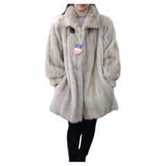 Vintage ~Unused Blush Pastel Mink Fur Coat (Size 12 - L) 