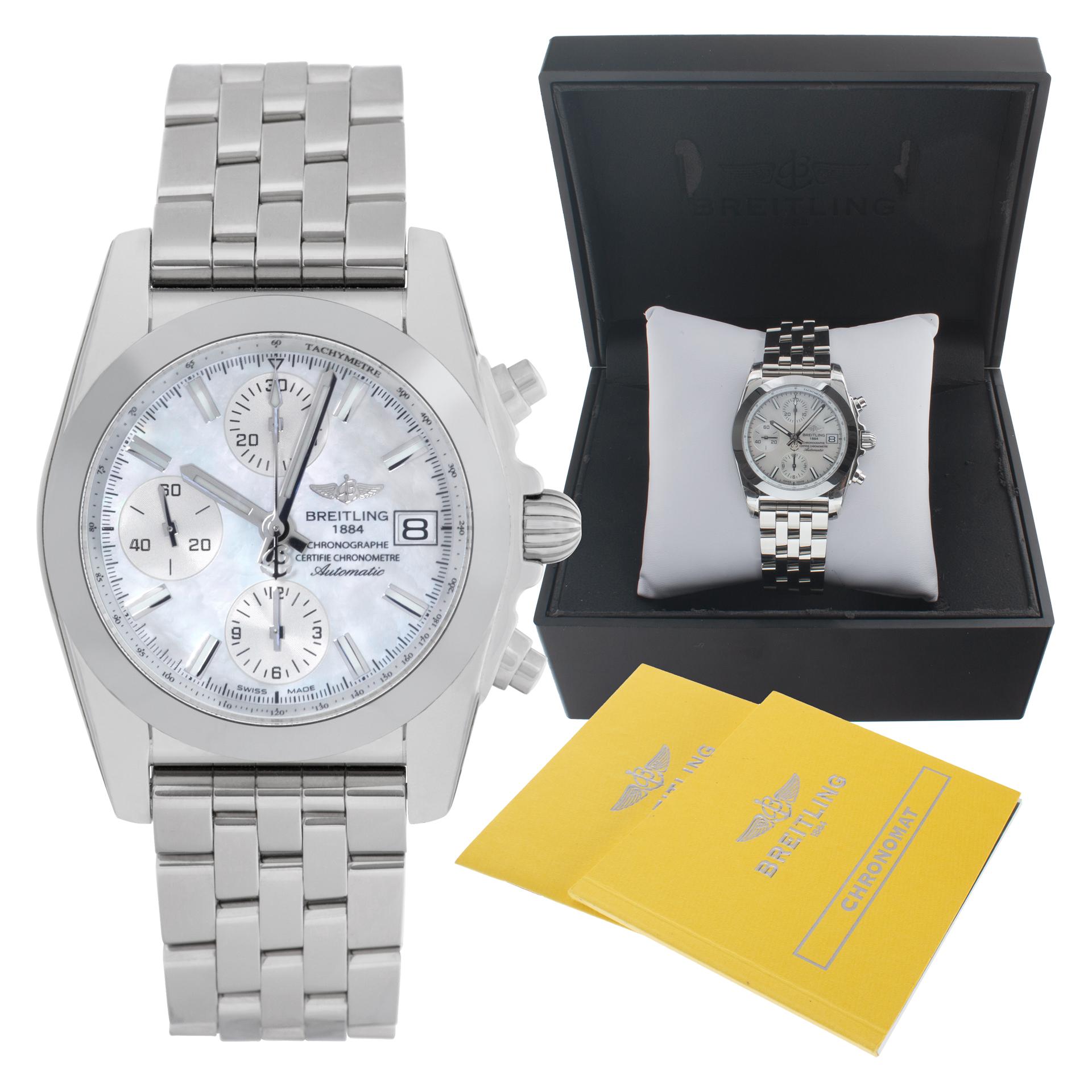 Unused Breitling Chronomat stainless steel Automatic Wristwatch Ref W1331012 For Sale 4