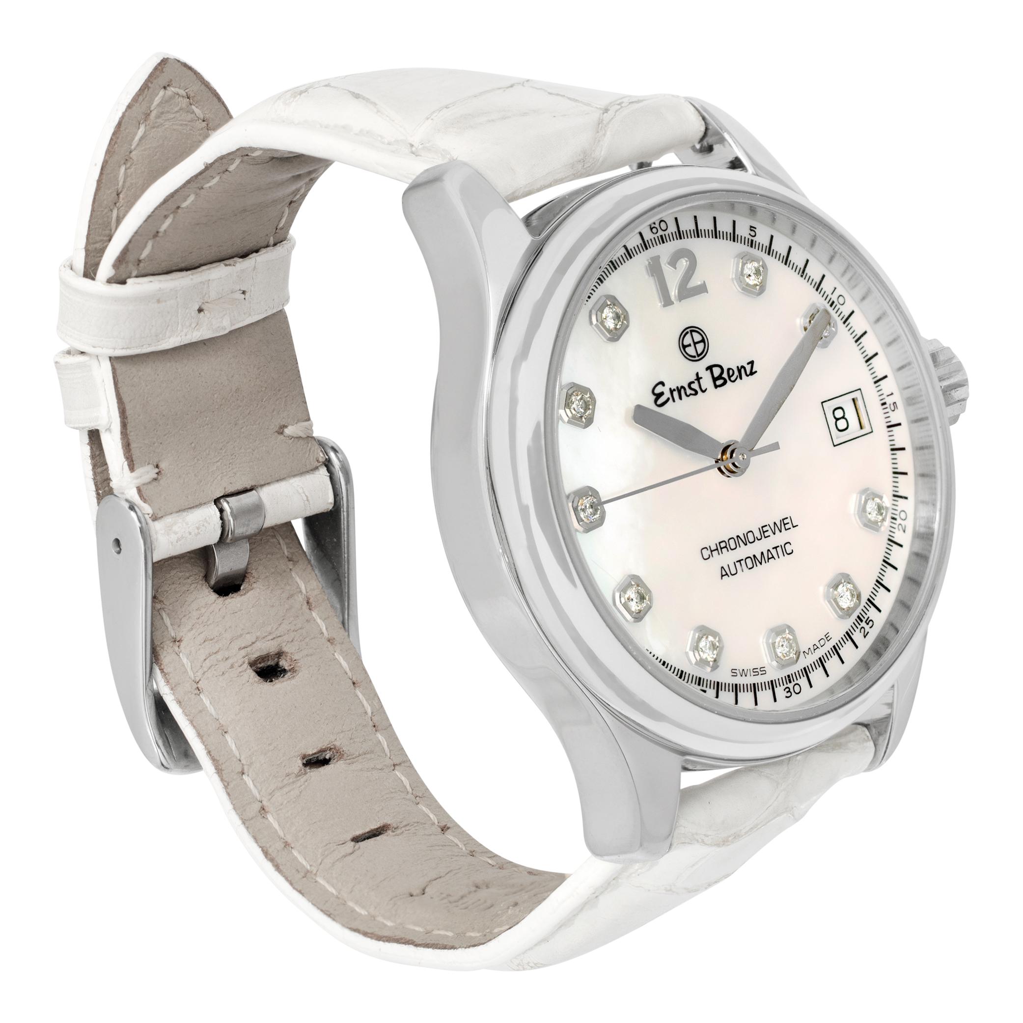 Orologio da polso automatico in acciaio inossidabile Ernst Benz ChronoJewel Ref GC30242 non utilizzato In condizioni ottime in vendita a Surfside, FL