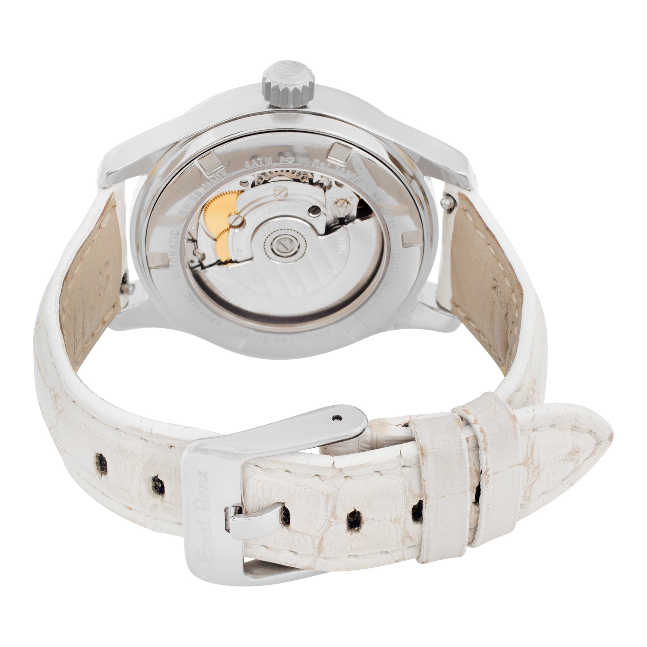 Women's Unused Ernst Benz ChronoJewel stainless steel Automatic Wristwatch Ref GC30242 For Sale