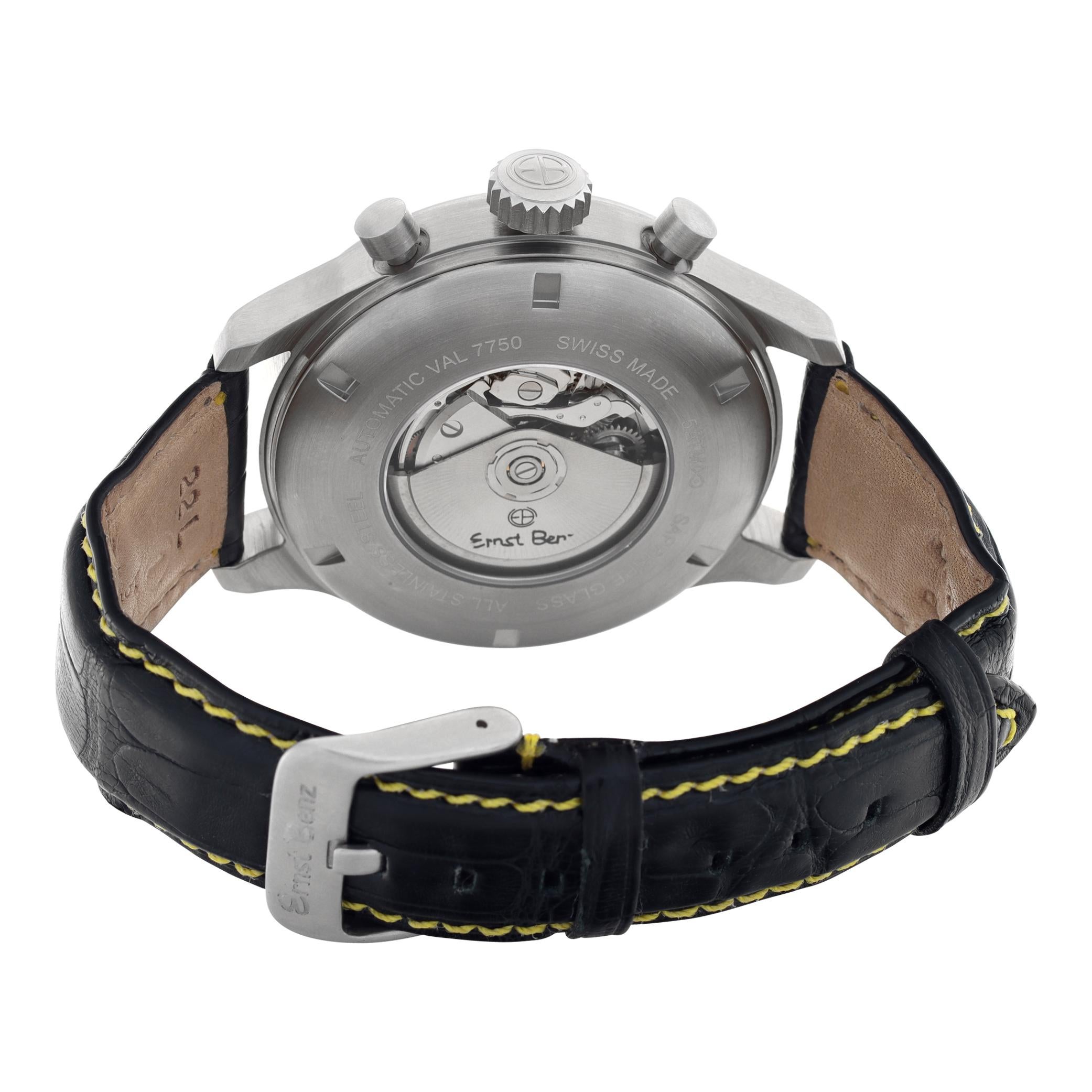 Men's Unused Ernst Benz Chronoscope stainless steel Automatic Wristwatch Ref GC10119