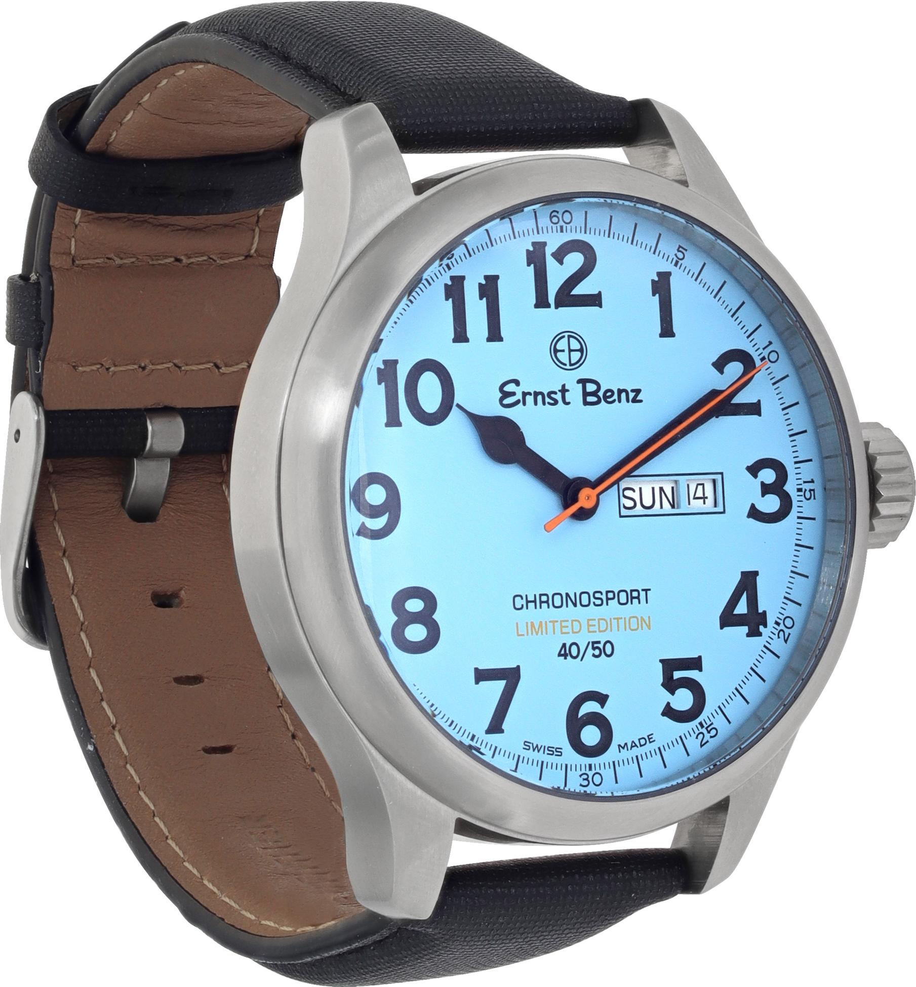Unused Ernst Benz Chronosport 47mm GC10200/CR1 In Excellent Condition For Sale In Surfside, FL