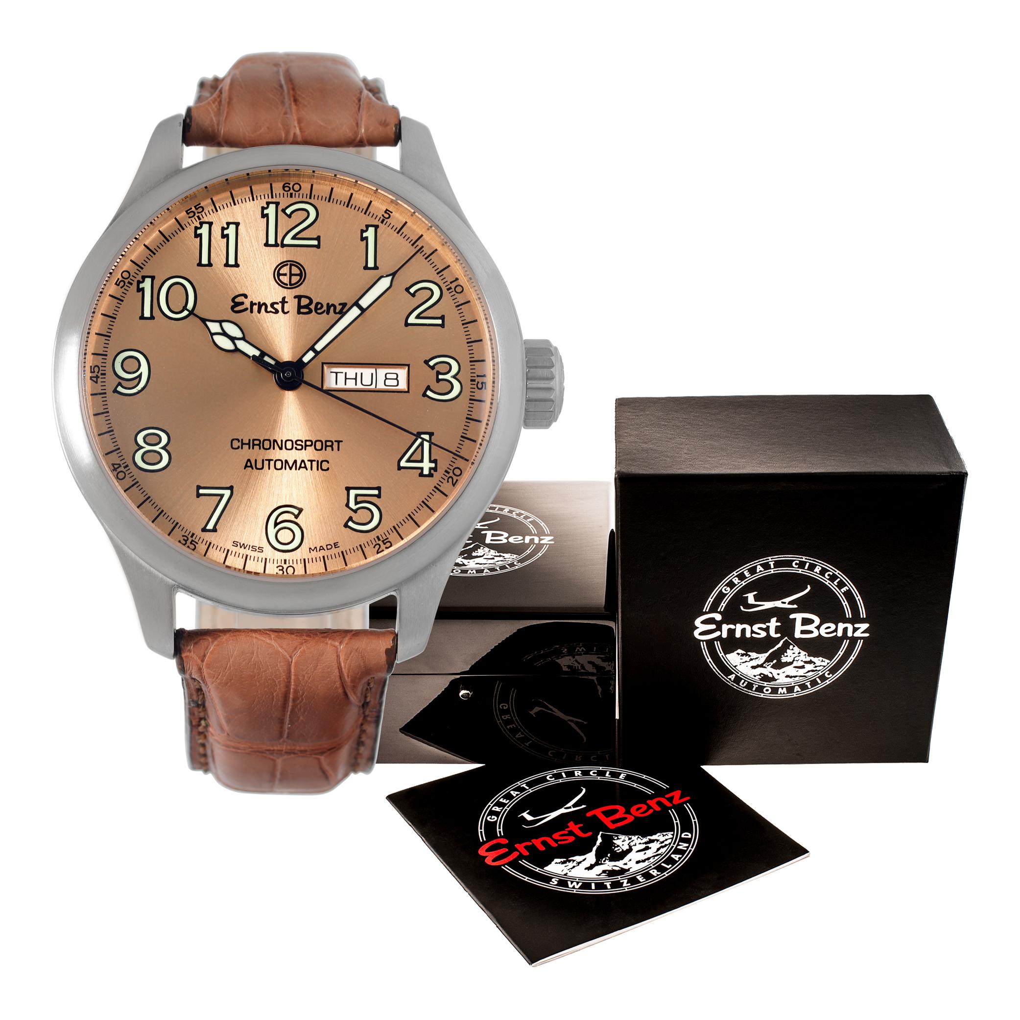 Unused Ernst Benz Chronosport stainless steel Automatic Wristwatch Ref GC10213 For Sale 3