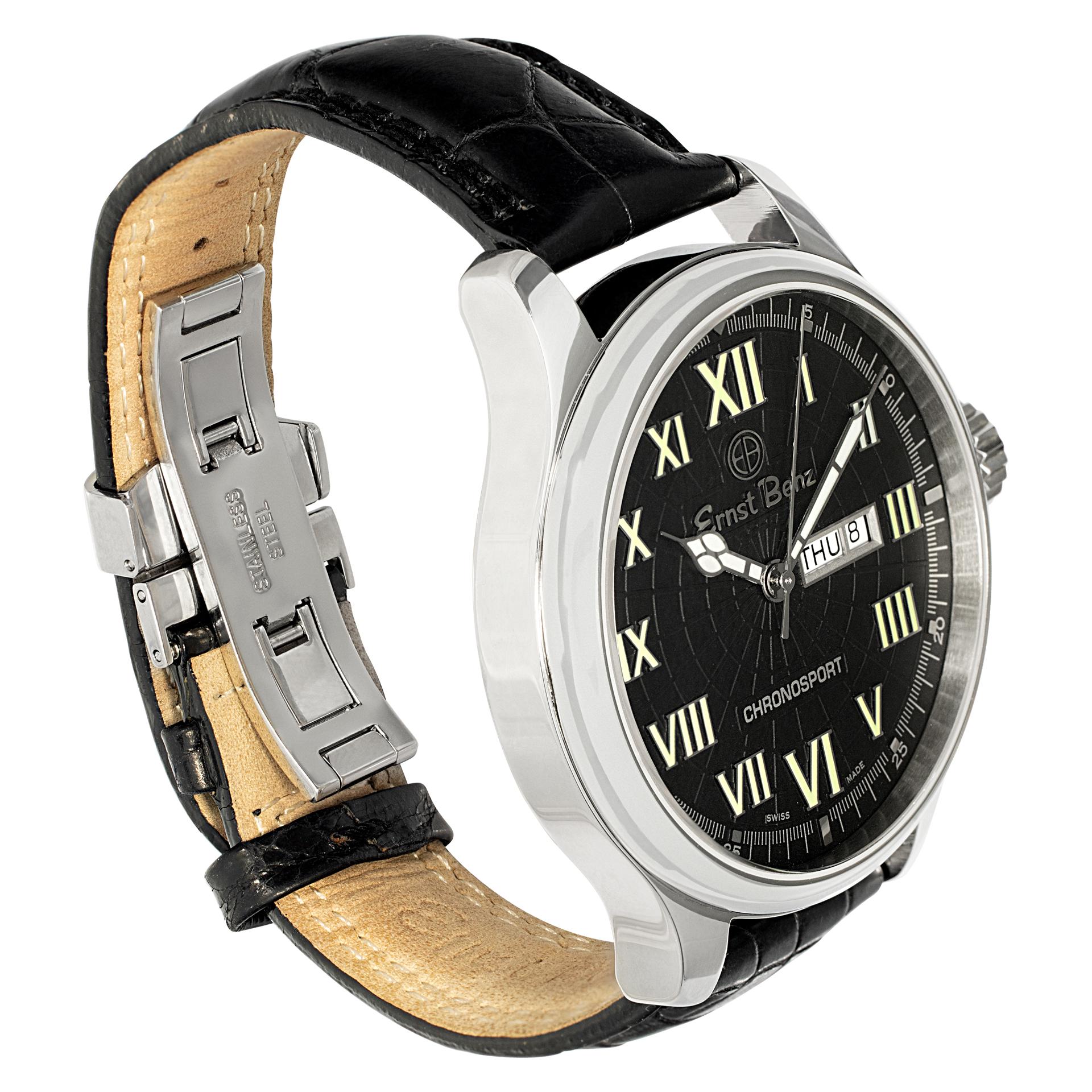 Unused Ernst Benz Chronosport stainless steel Automatic Wristwatch Ref GC10251 In Excellent Condition For Sale In Surfside, FL