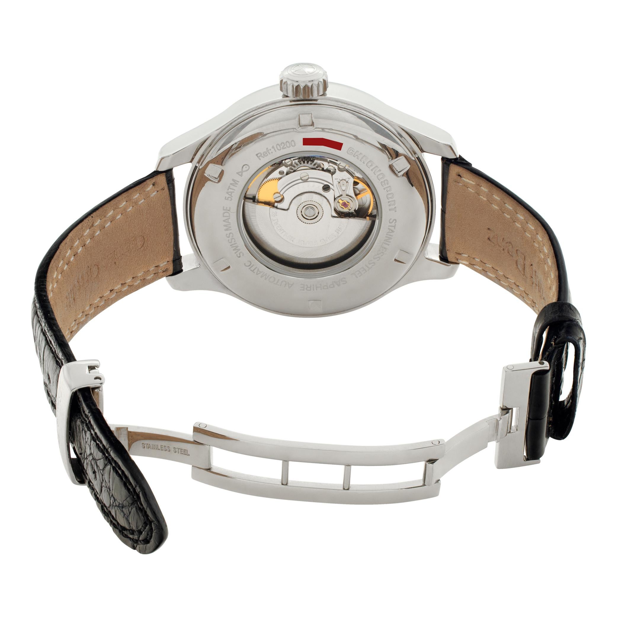 Women's or Men's Unused Ernst Benz Chronosport stainless steel Automatic Wristwatch Ref GC10252 For Sale