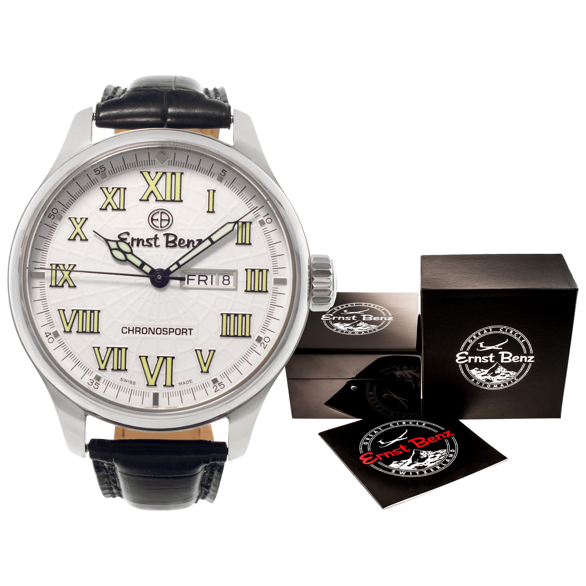 Unused Ernst Benz Chronosport stainless steel Automatic Wristwatch Ref GC10252 For Sale 2