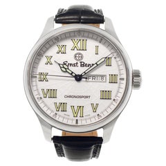 Unbenutzt Ernst Benz Chronosport Edelstahl Automatik-Armbanduhr Ref GC10252