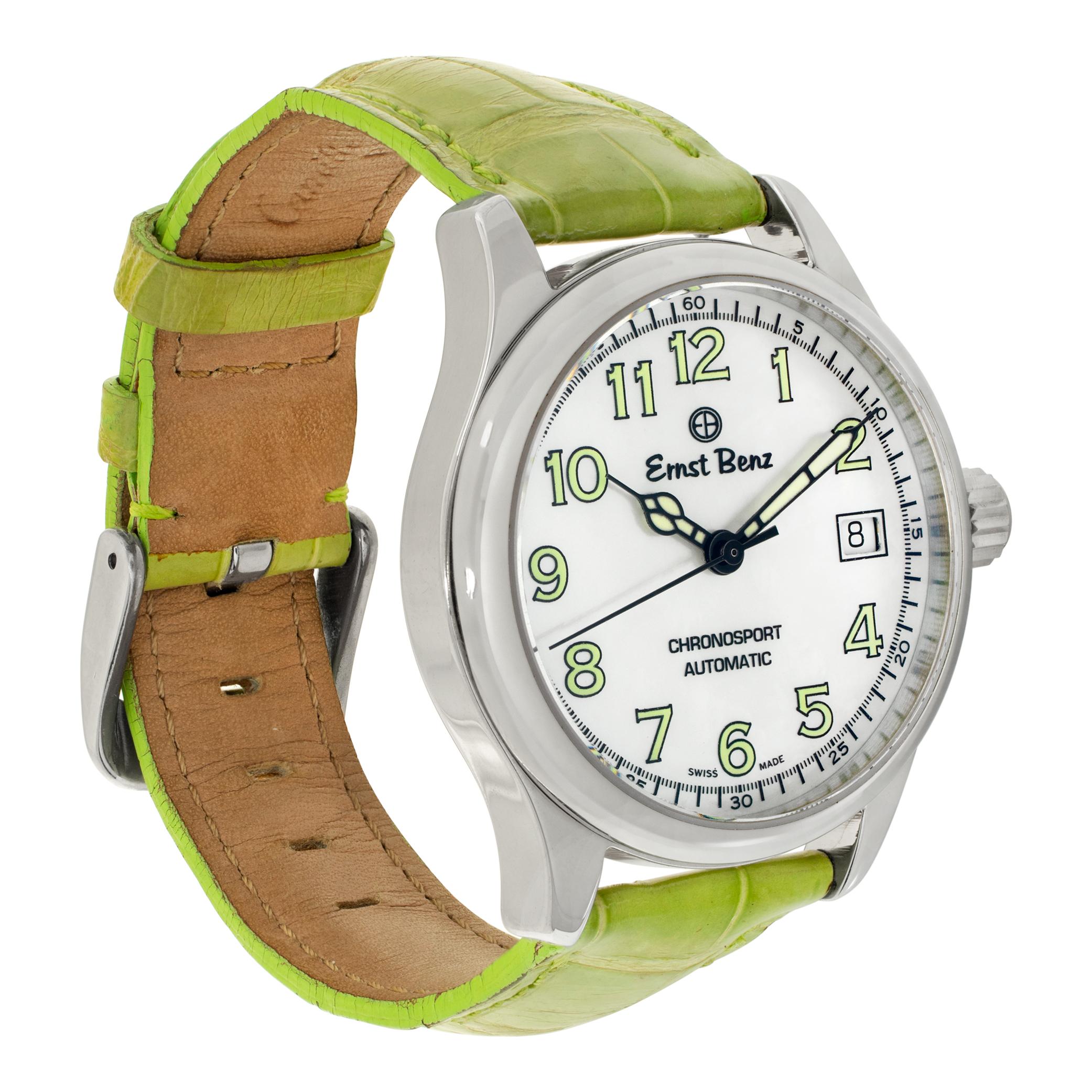 Ernst Benz Chronosport inutilizzato  Orologio da polso automatico in Steele Ref GC30232 In condizioni ottime in vendita a Surfside, FL