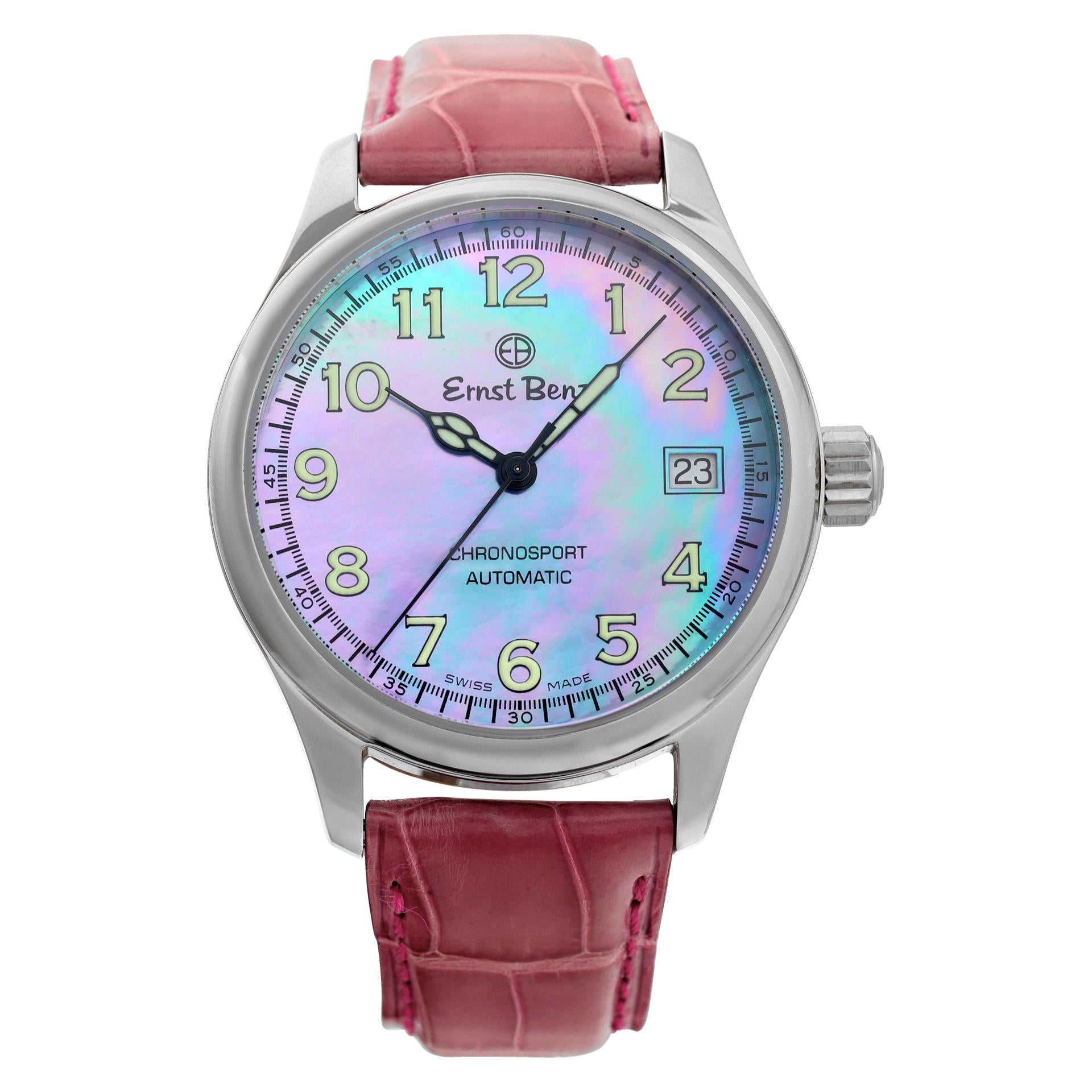 Reloj de pulsera automático de acero inoxidable Ernst Benz Chronosport sin usar Ref GC30233