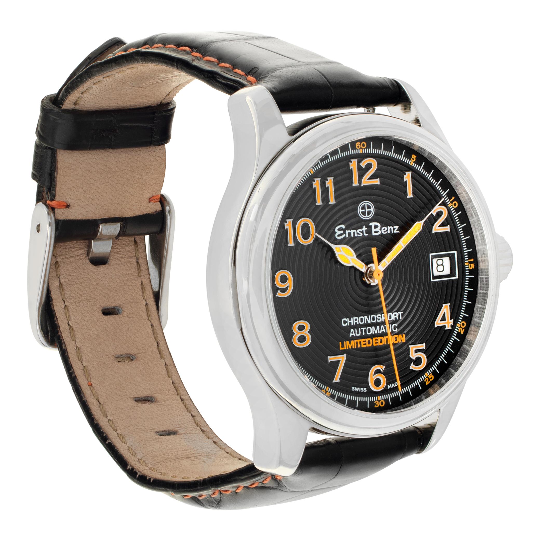 Unused Ernst Benz Chronosport stainless steel Automatic Wristwatch Ref GC30286 In Excellent Condition For Sale In Surfside, FL